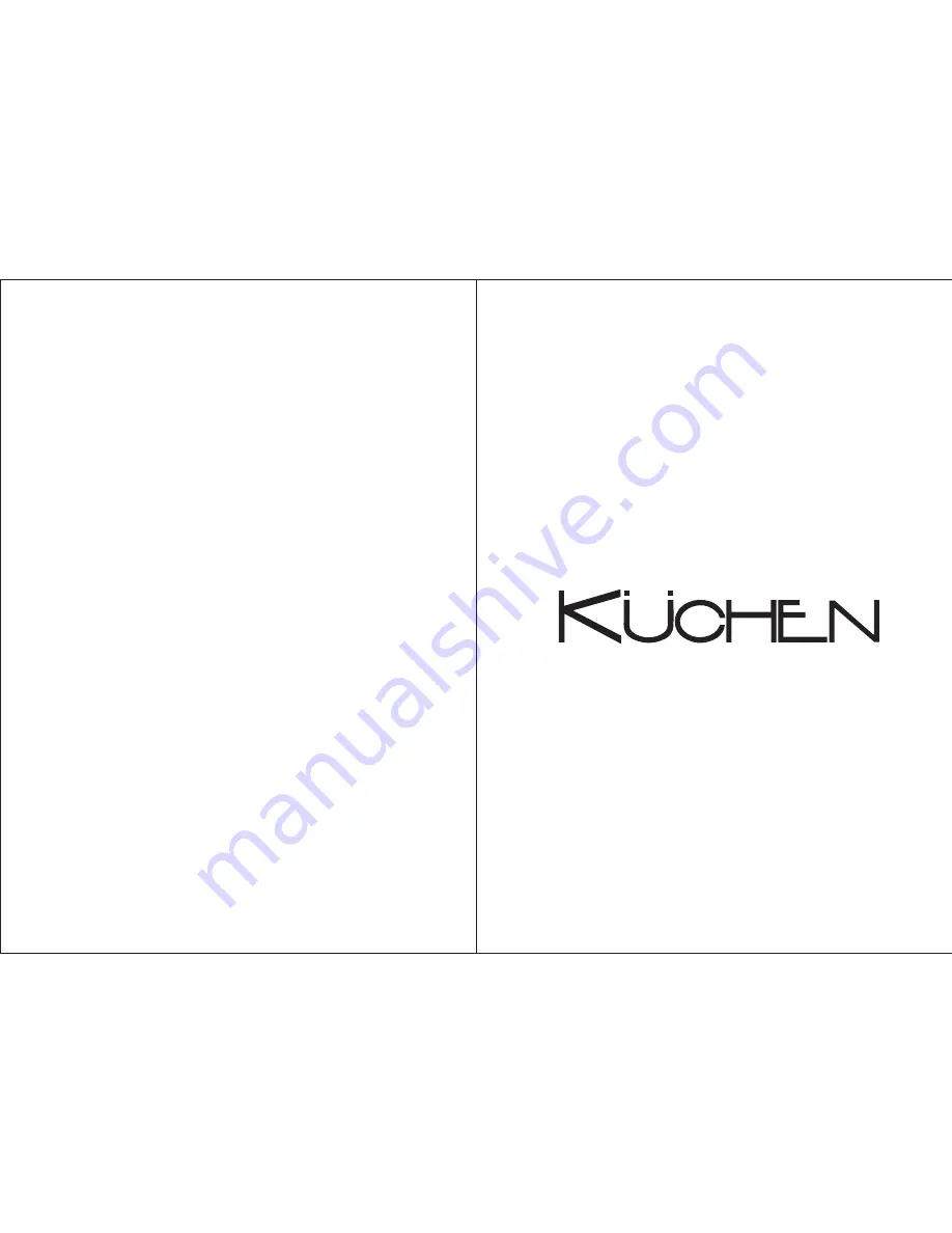 kuchen HCF Series Instruction Manual Download Page 1