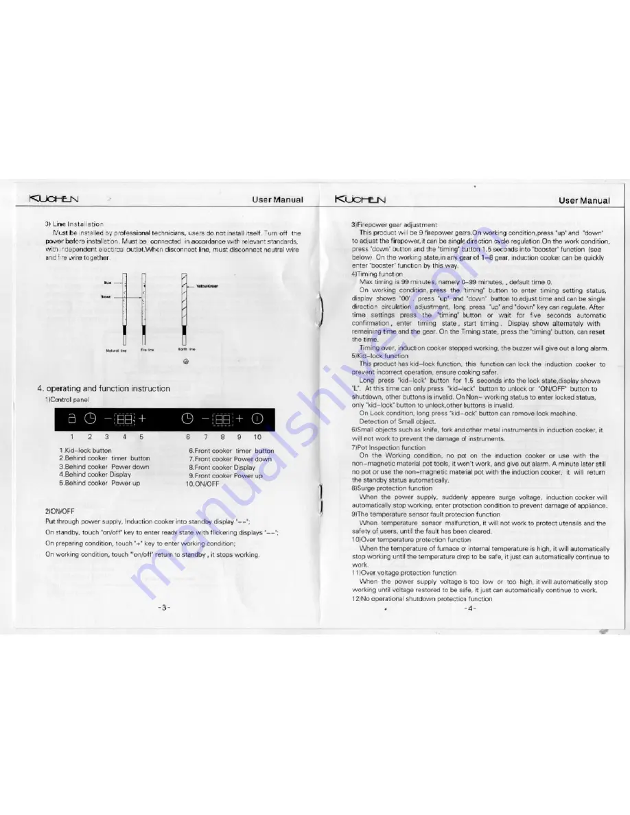 kuchen KCH.IX230.BK User Manual Download Page 4