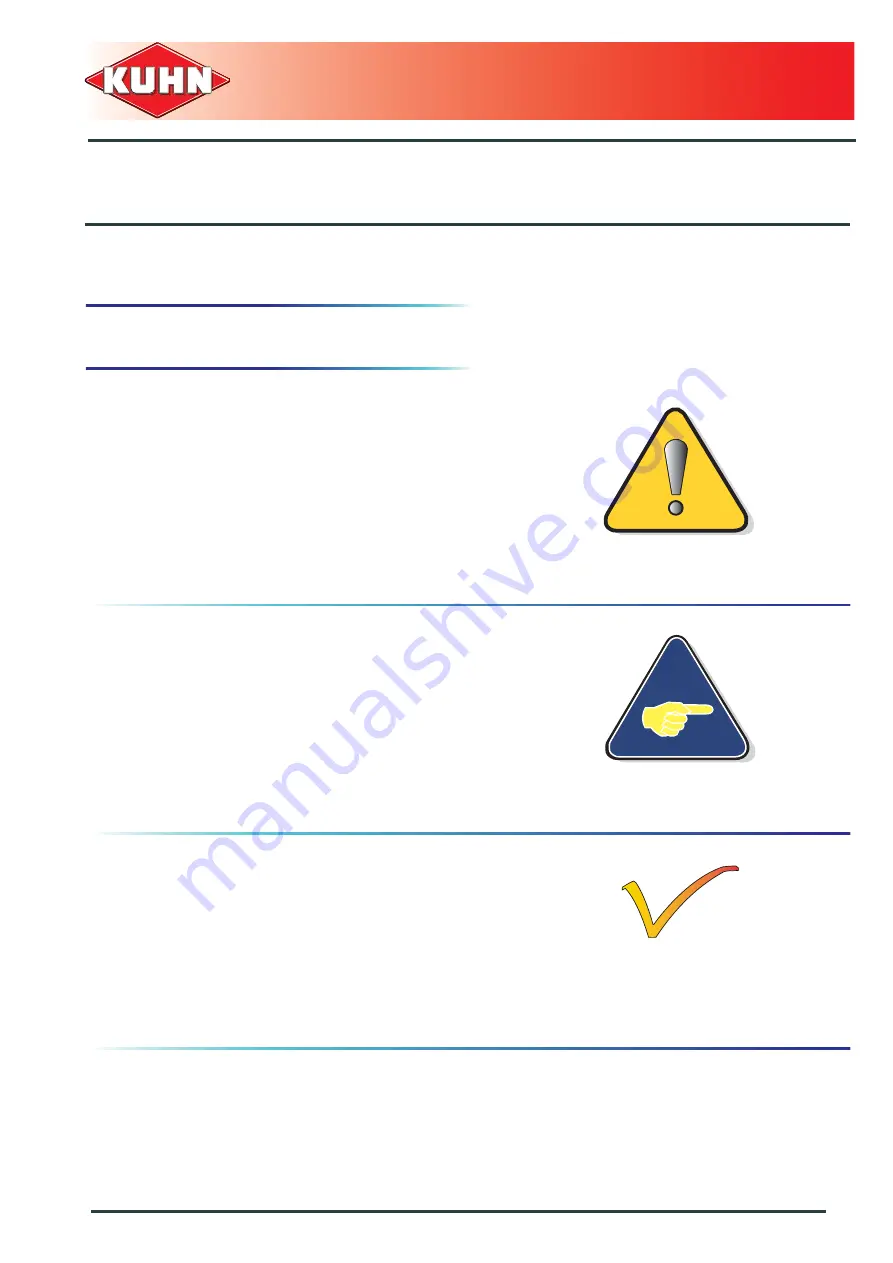 KUHN FC3160TCD Operator'S Manual Download Page 9