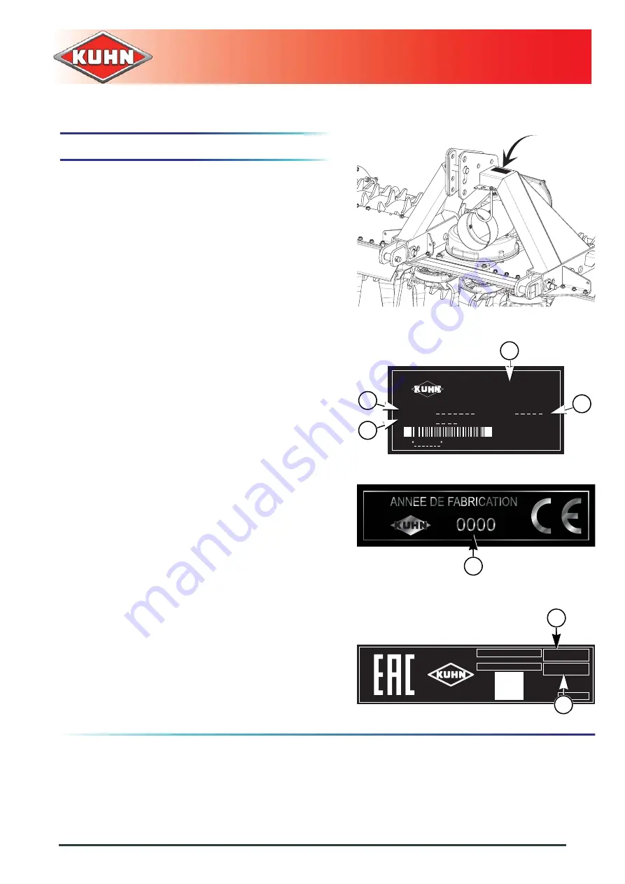 KUHN HR3004D Operator'S Manual Download Page 9