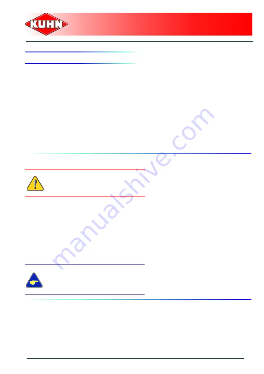 KUHN Omnis 1000 Operator'S Manual Download Page 167