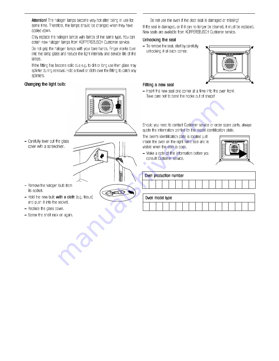 Kuppersbusch EEB 6600.8 Use And Installation  Manual Download Page 49