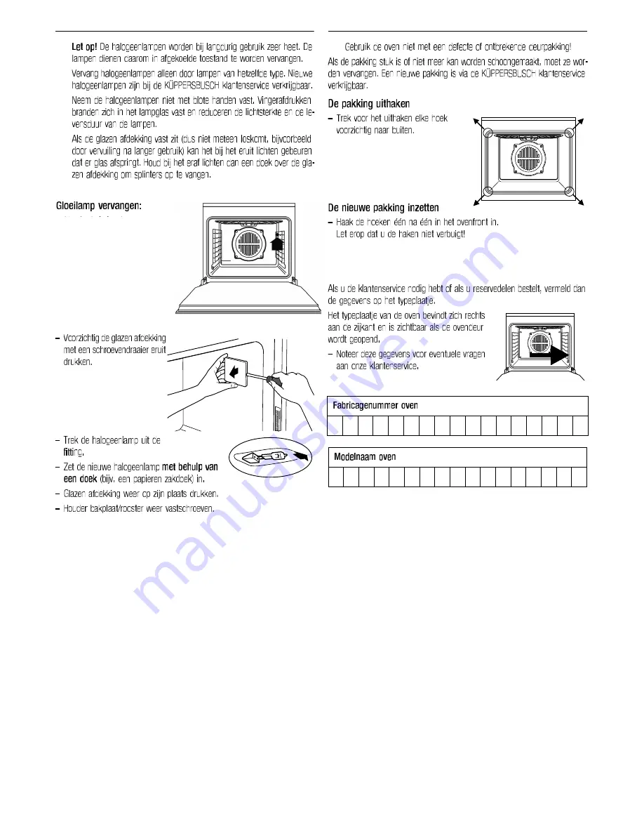 Kuppersbusch EEB 6600.8 Use And Installation  Manual Download Page 97