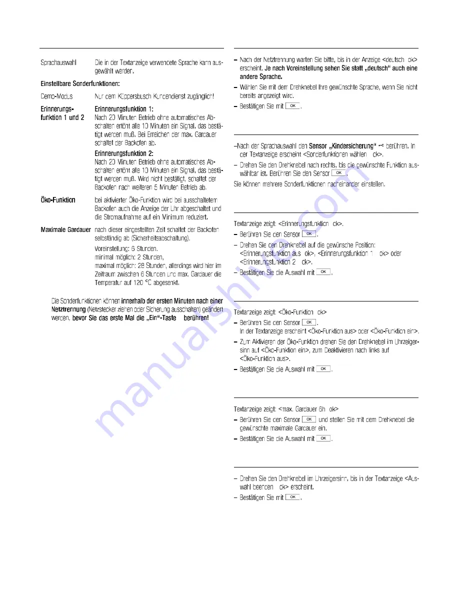 Kuppersbusch EEB 6800.8 Use And Installation  Manual Download Page 19