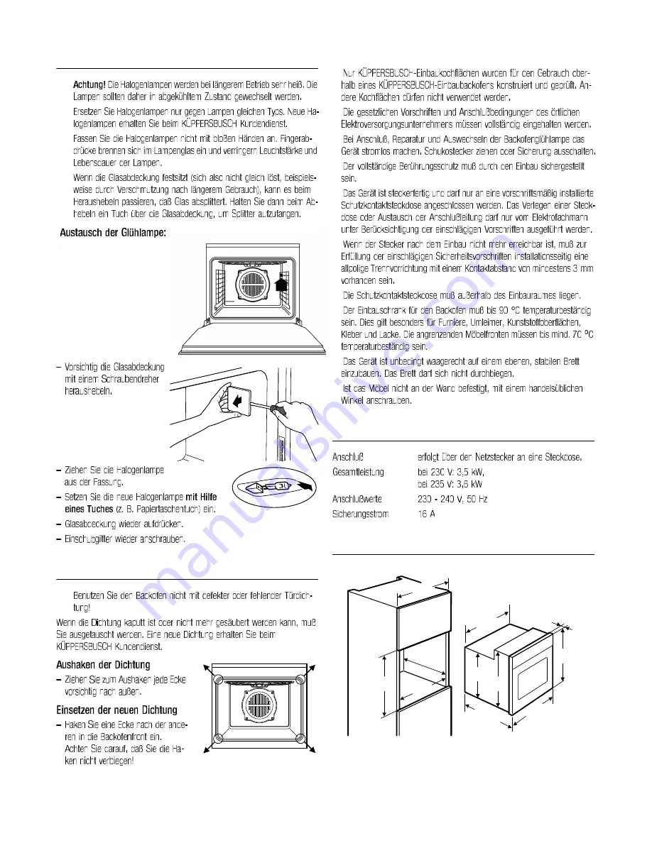 Kuppersbusch EEB 6800.8 Use And Installation  Manual Download Page 23