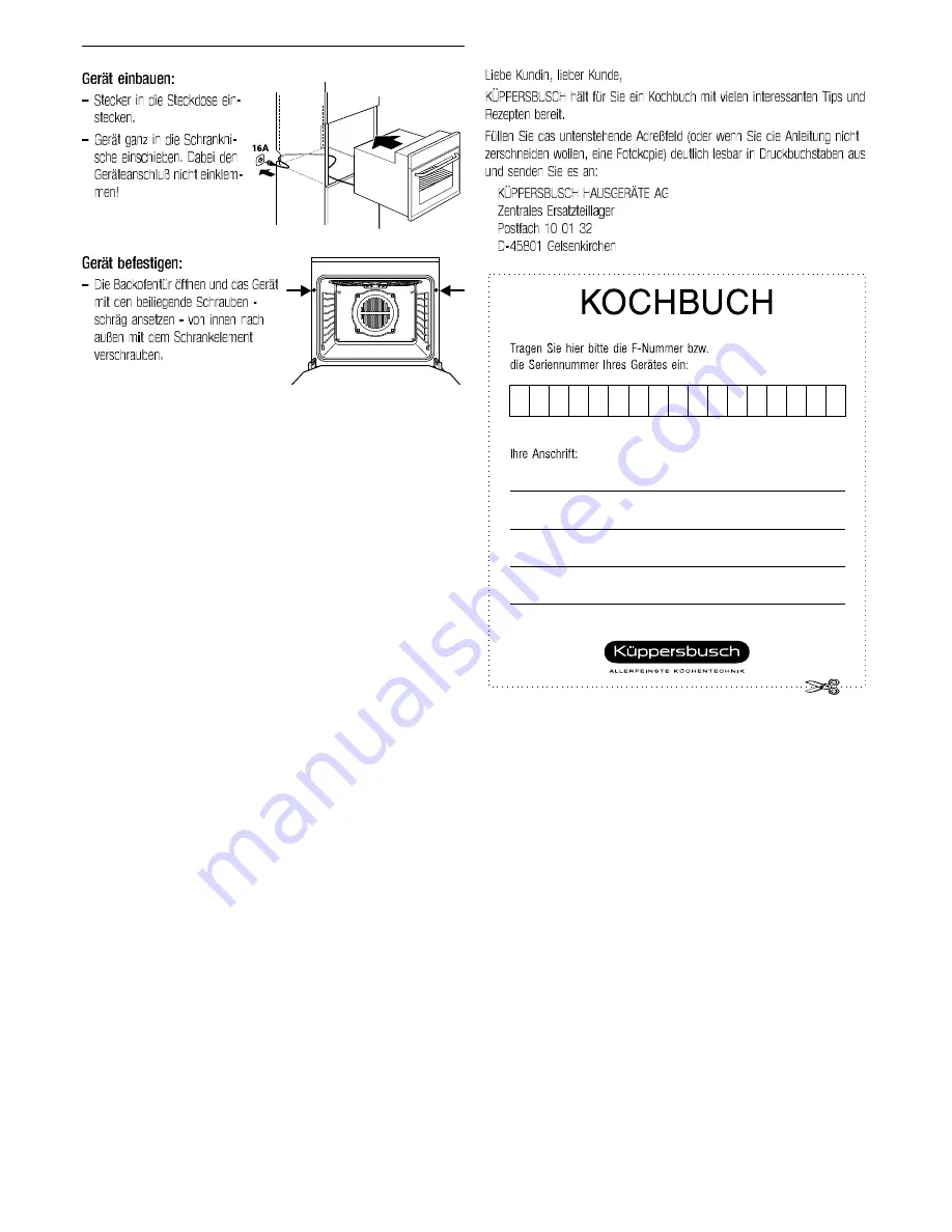 Kuppersbusch EEB 6800.8 Use And Installation  Manual Download Page 24