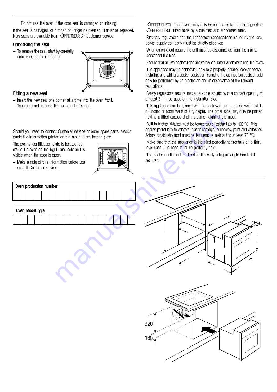 Kuppersbusch EH 620.0 Instructions For Use And Installation Download Page 16