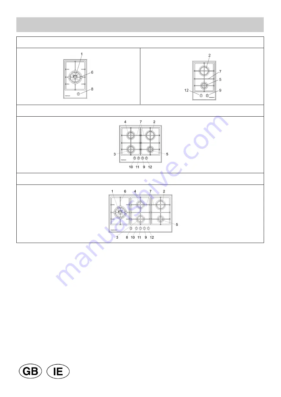 Kuppersbusch GKS 3720.0ED Instructions For Use, Installation And Maintenance Download Page 2