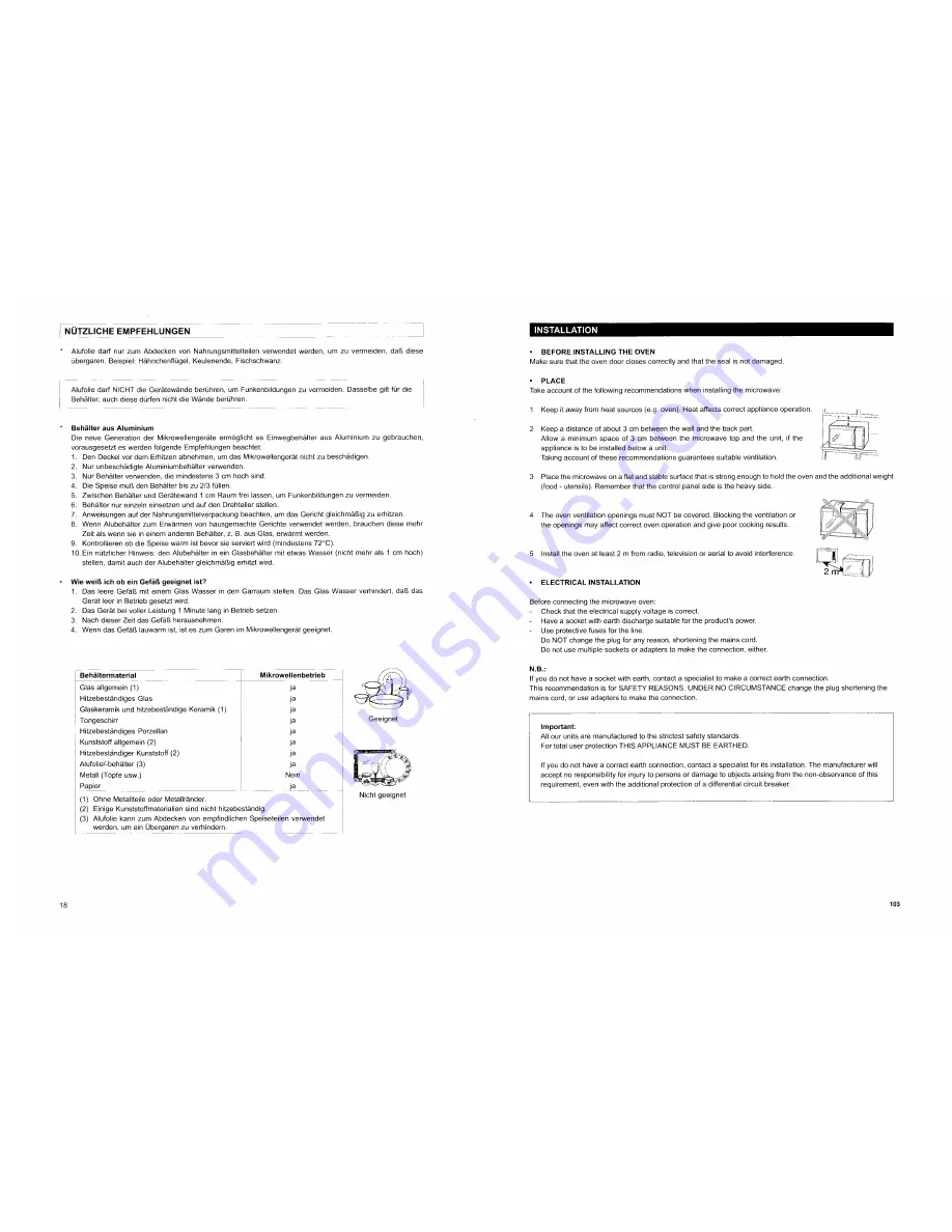 Kuppersbusch MW 800.1 Instruction Manual Download Page 19