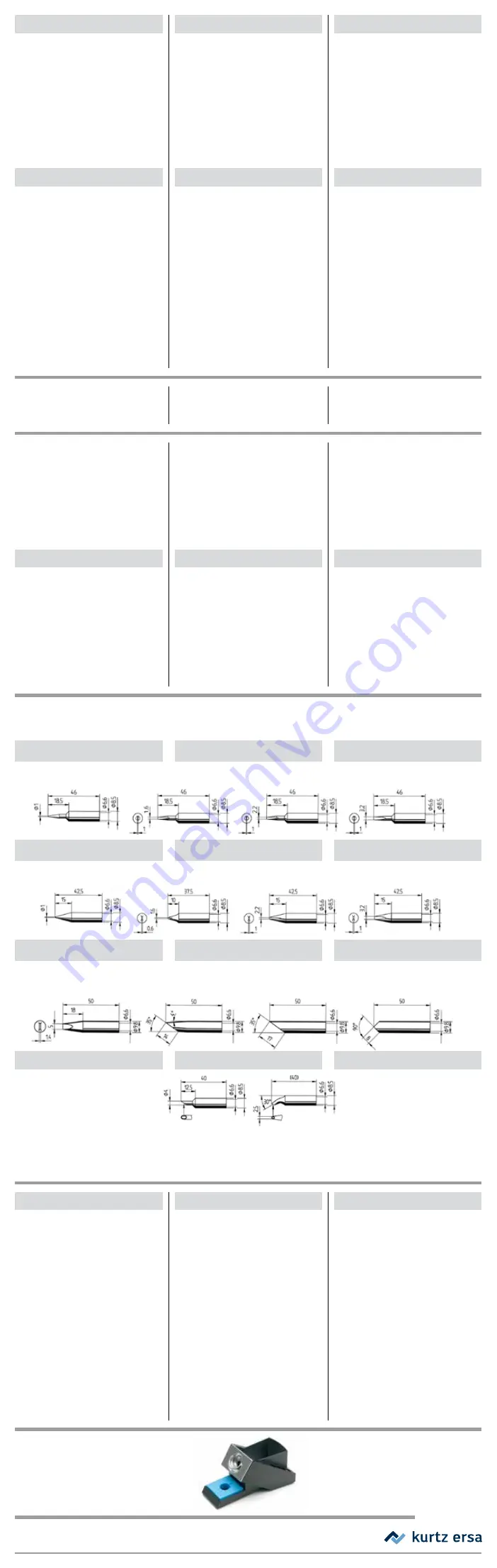 Kurtz Ersa Ersa PTC 70 Operating Instructions Download Page 4