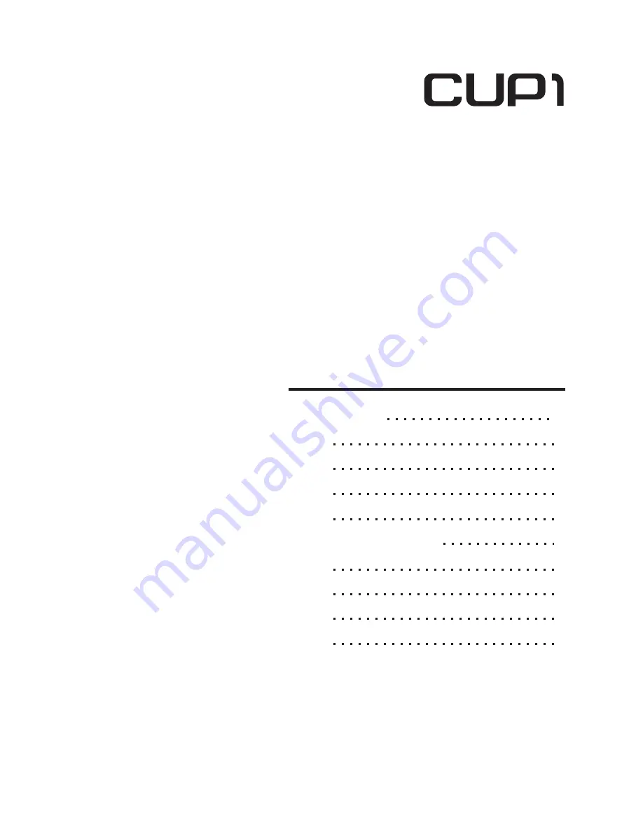 Kurzweil CUP1 User Manual Download Page 5