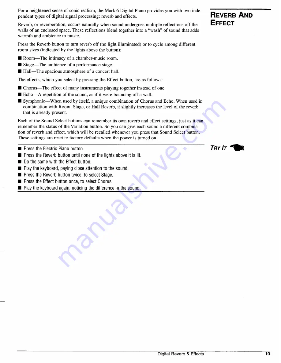 Kurzweil MARK 6 Owner'S Manual Download Page 22