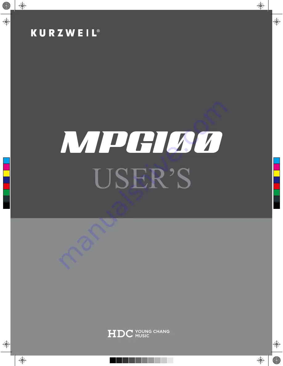 Kurzweil MPG100 User Manual Download Page 1