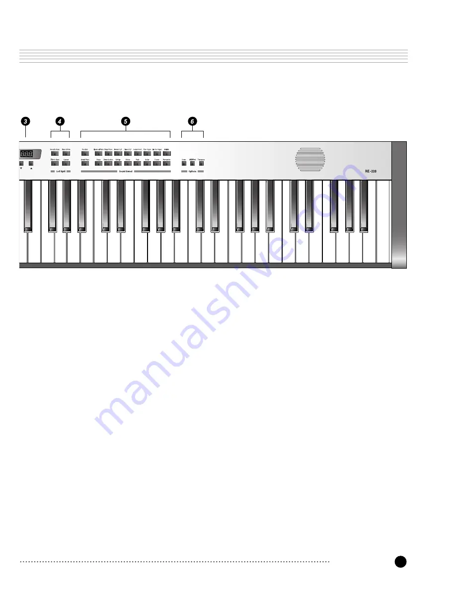 Kurzweil RE-220 Owner'S Manual Download Page 8