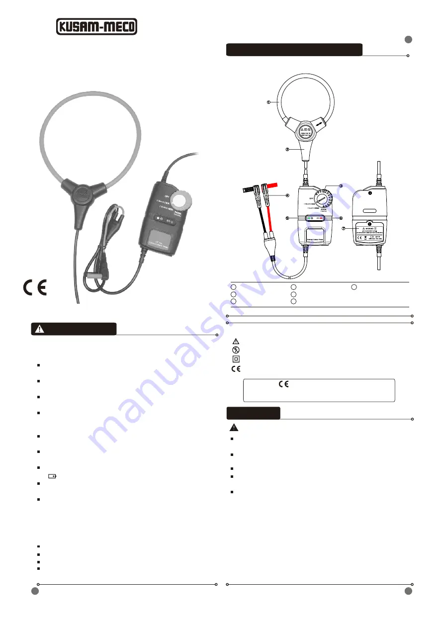 Kusam-meco CA 3000 Manual Download Page 2