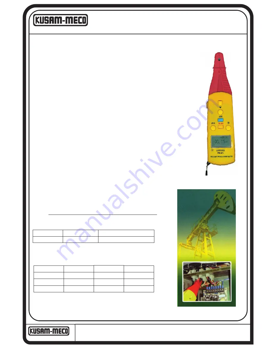 Kusam-meco KM 071 Operation Manual Download Page 1