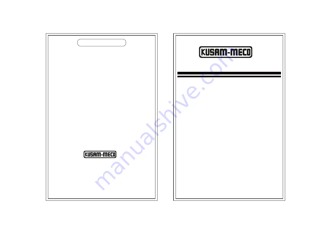 Kusam-meco KM 1120 Скачать руководство пользователя страница 2