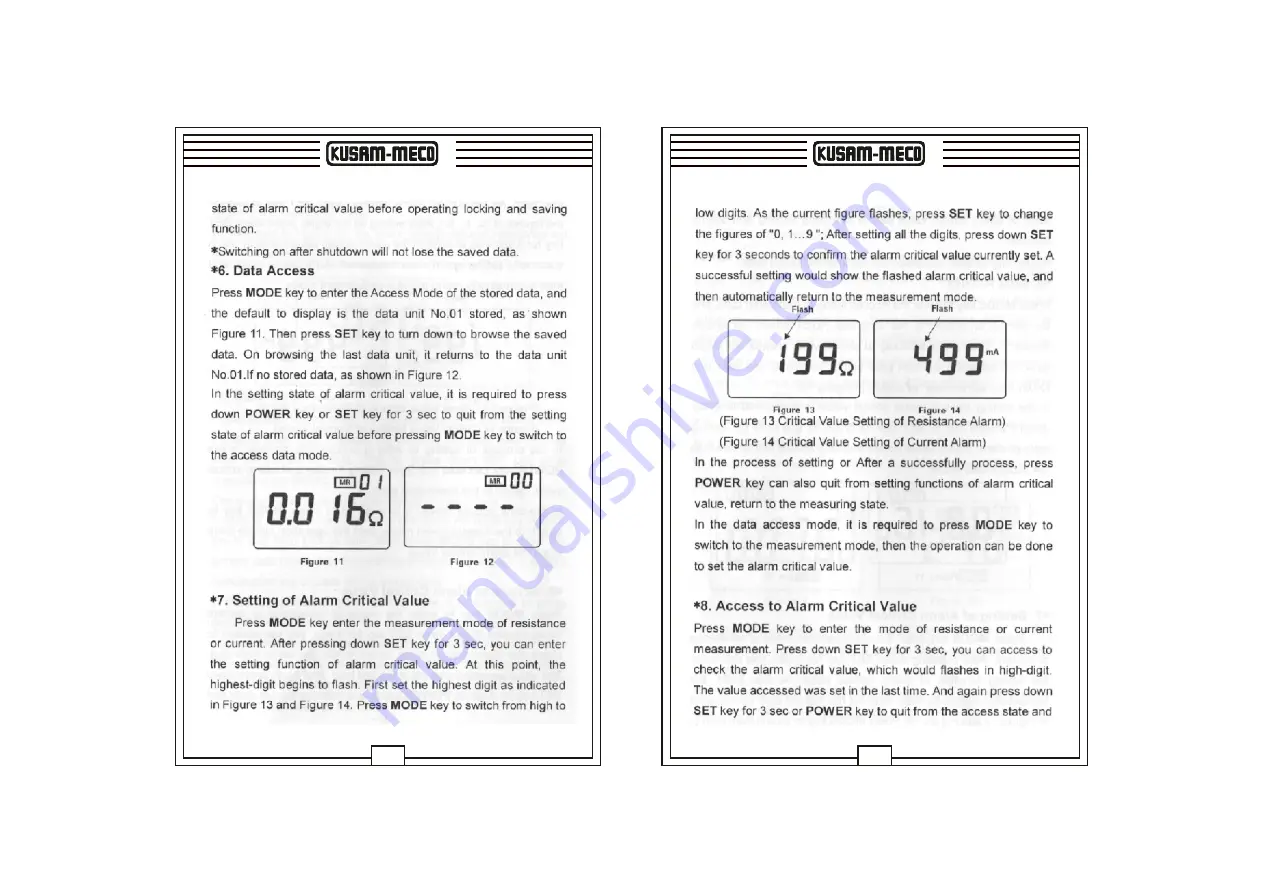 Kusam-meco KM 1120 Operation Manual Download Page 14