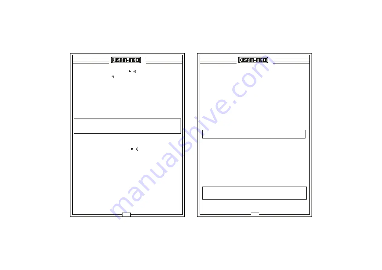 Kusam-meco KM 3060-T Operation Manual Download Page 6