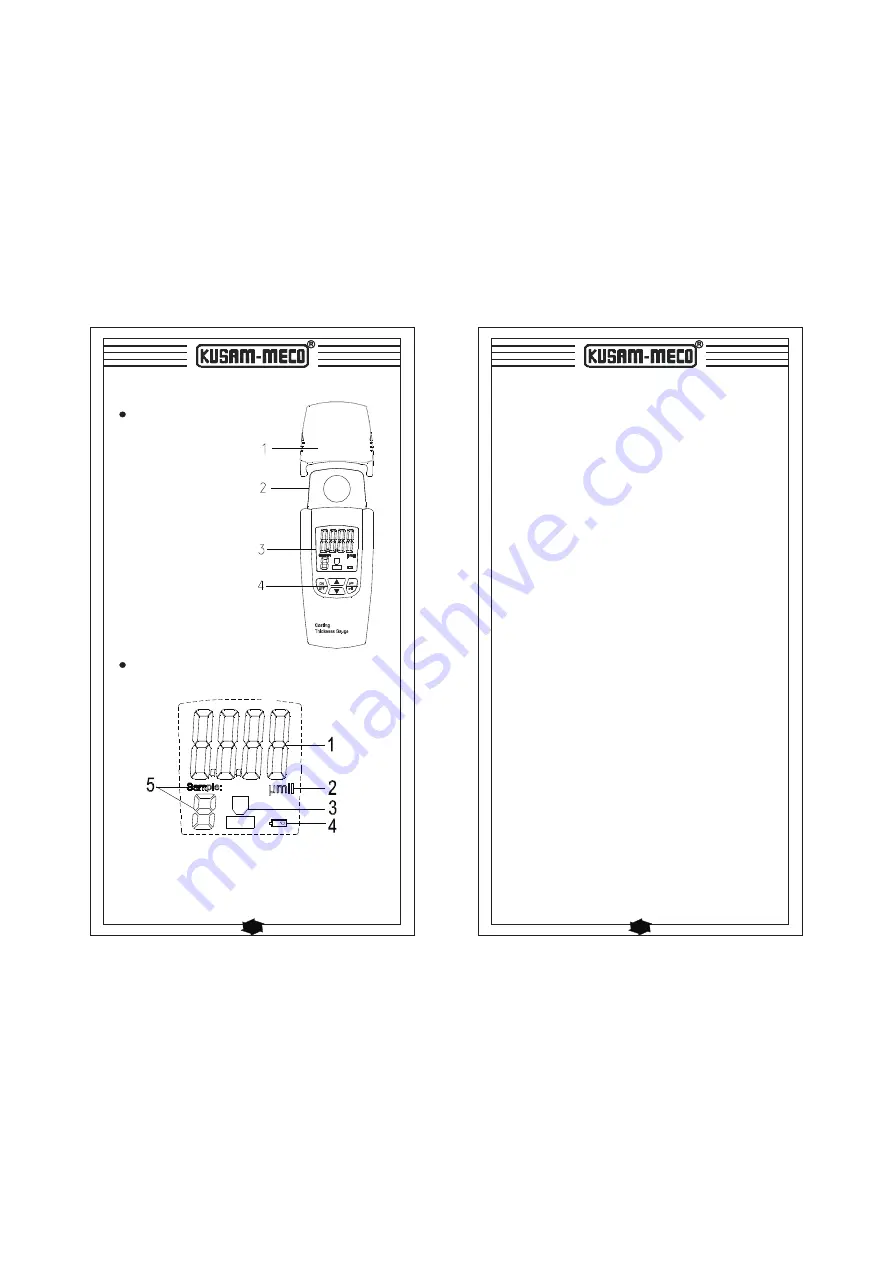 Kusam-meco KM 8042 Operation Manual Download Page 4