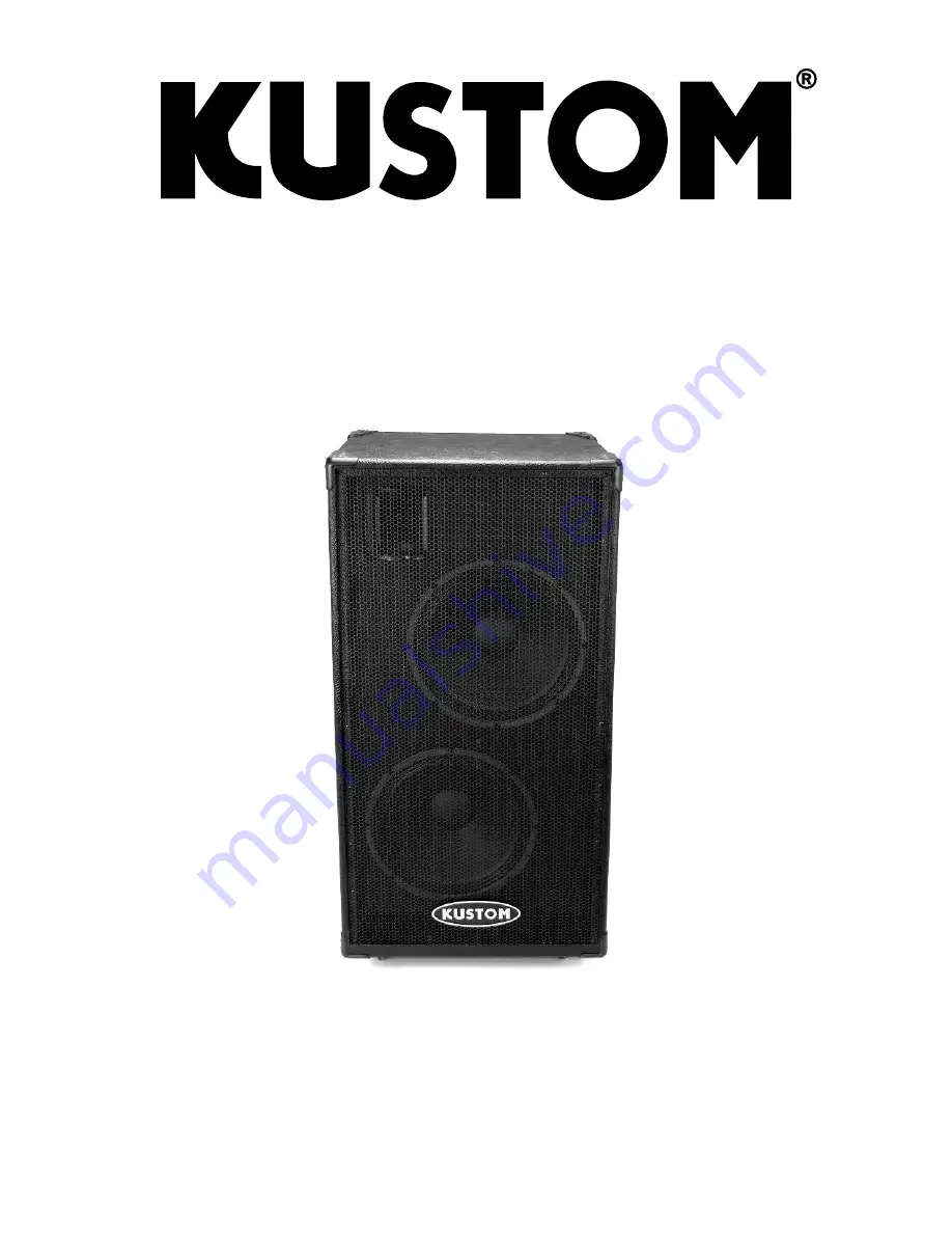 Kustom G215H Owner'S Manual Download Page 1