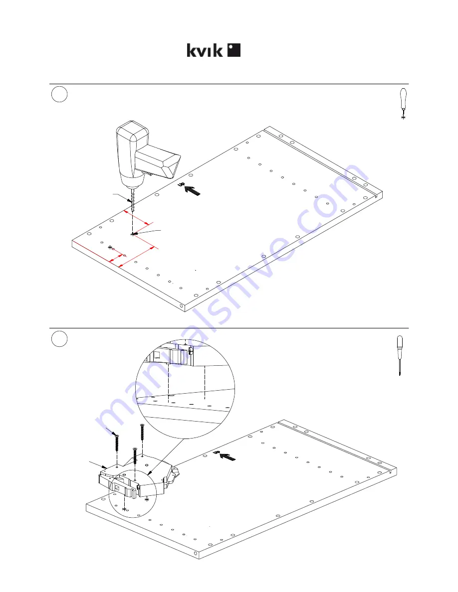 Kvik T530,060 Assembly Instruction Manual Download Page 2