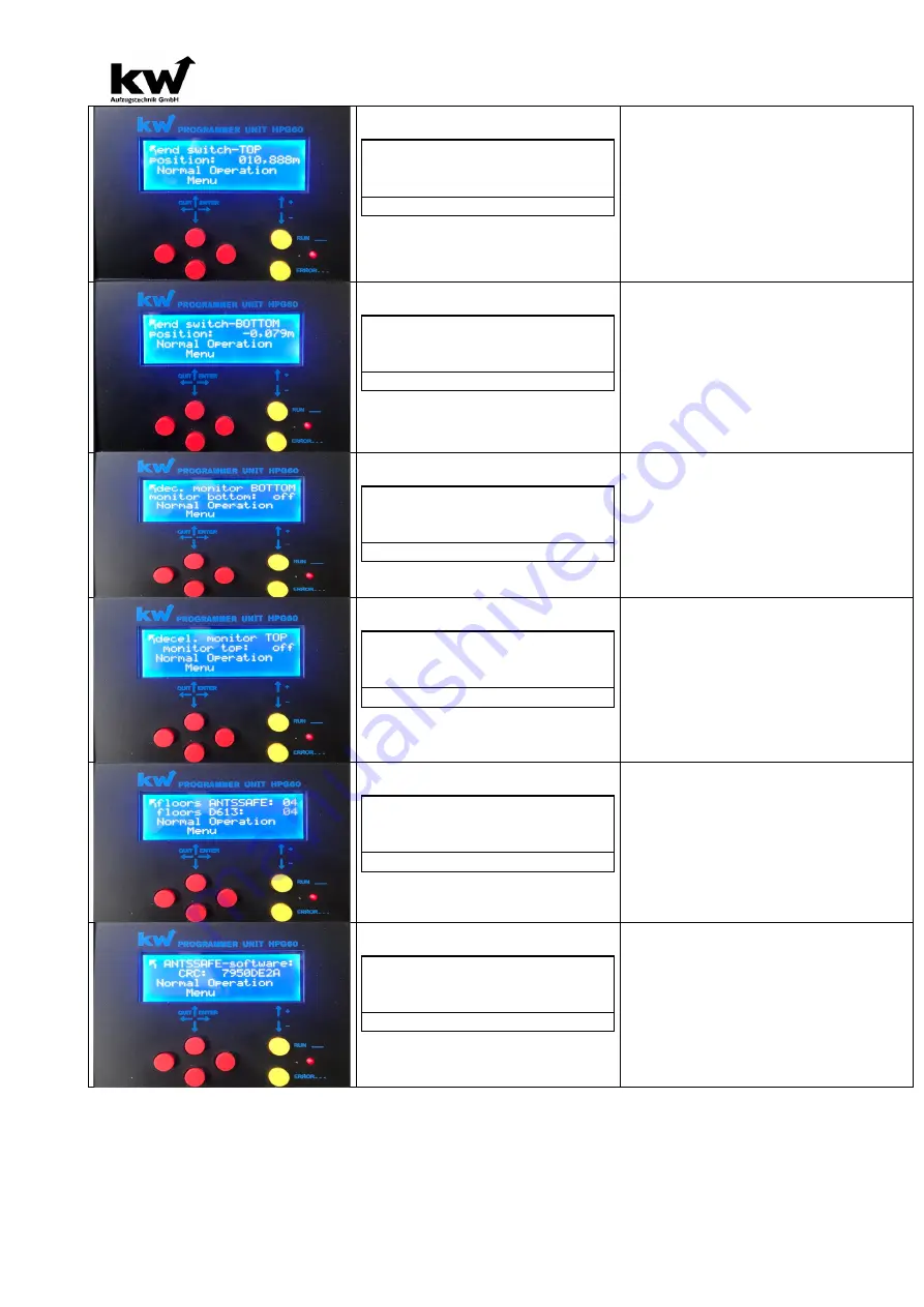 KW DAVID 613 Operating Manual Download Page 220