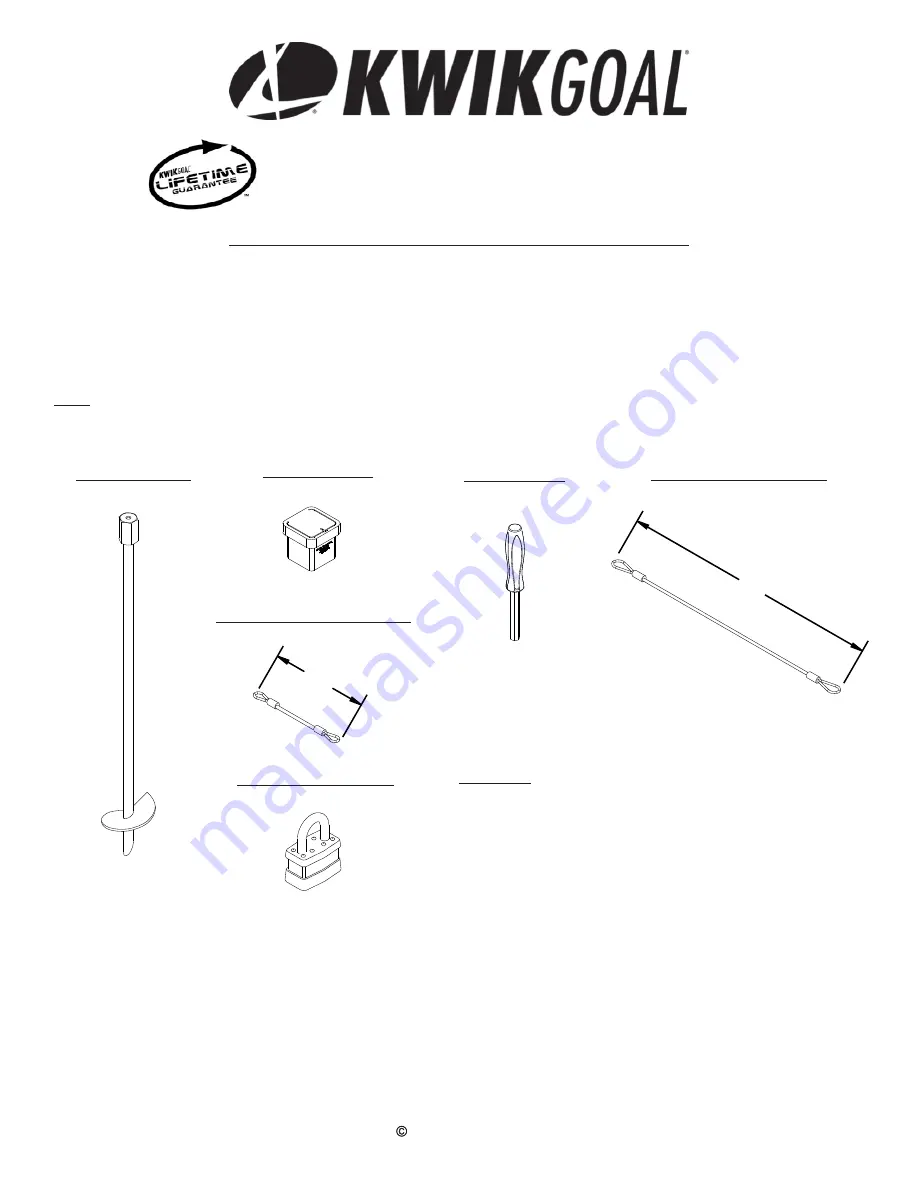 KWIK GOAL 10B5303 Assembly Instructions Download Page 1