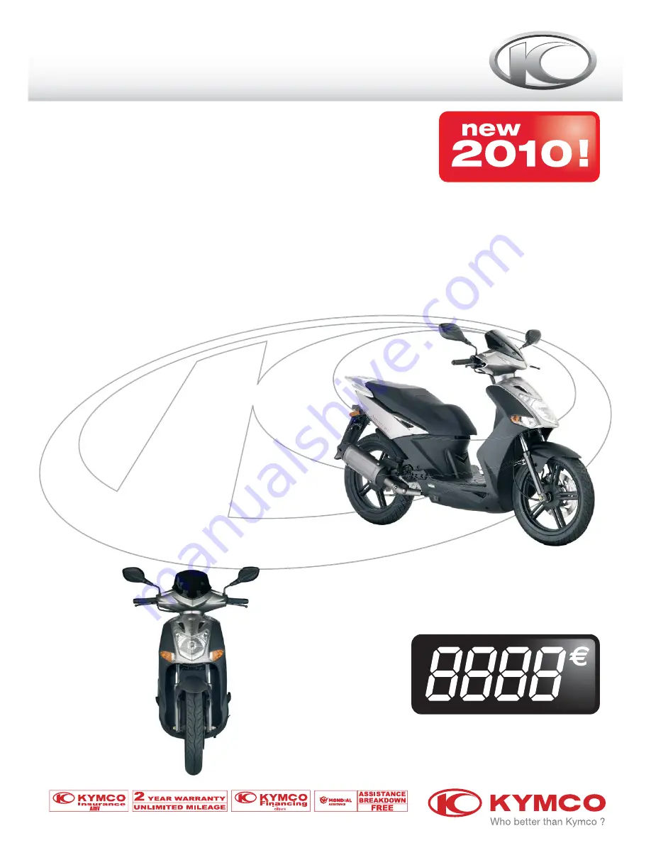 KYMCO 50 AGILITY CITY 2T Скачать руководство пользователя страница 1