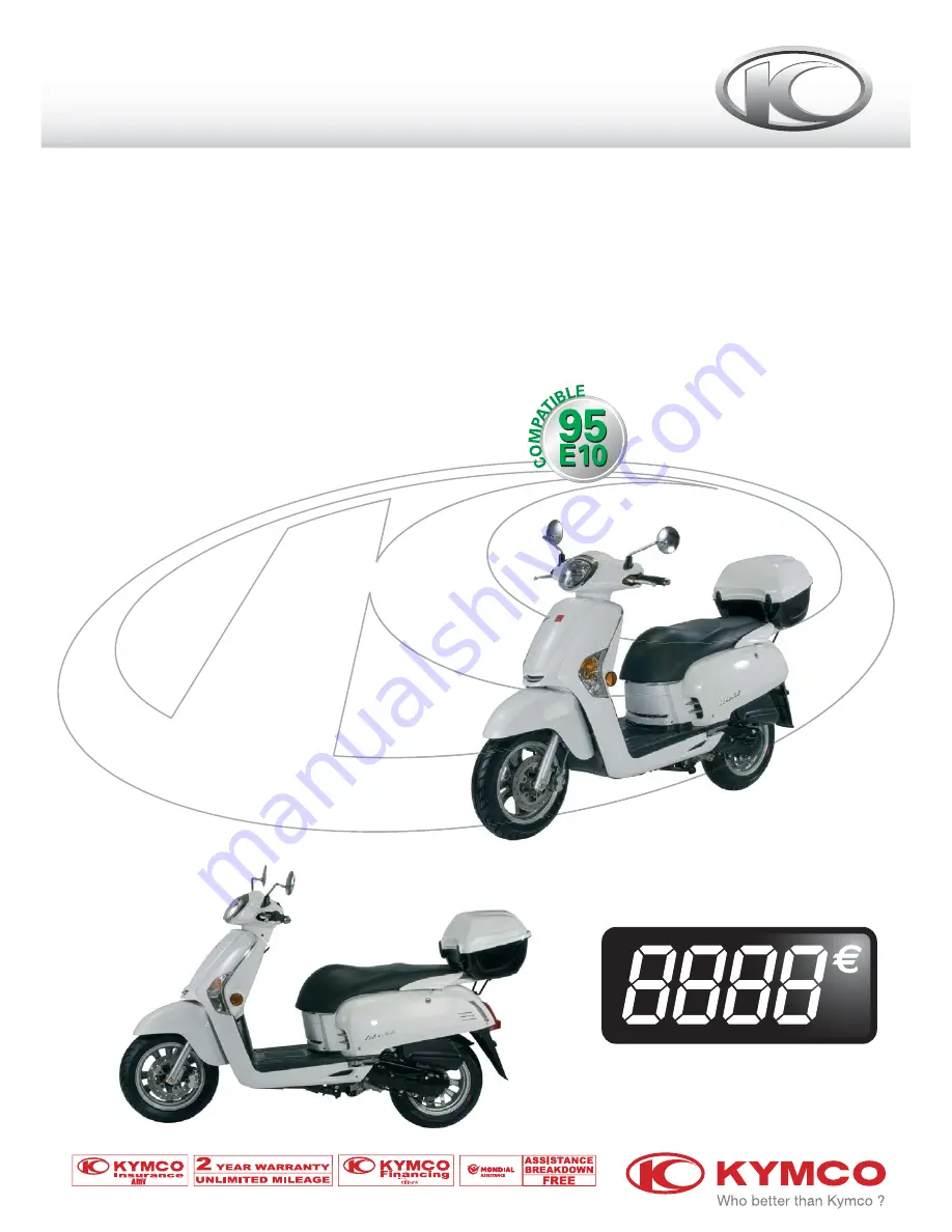 KYMCO 50 LIKE 4T Скачать руководство пользователя страница 1