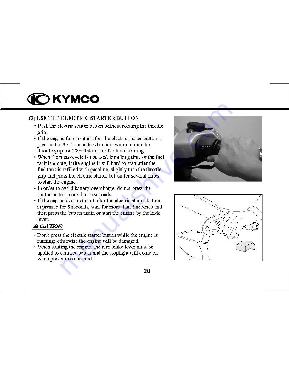 KYMCO Bet&Win Driver Manual Download Page 26