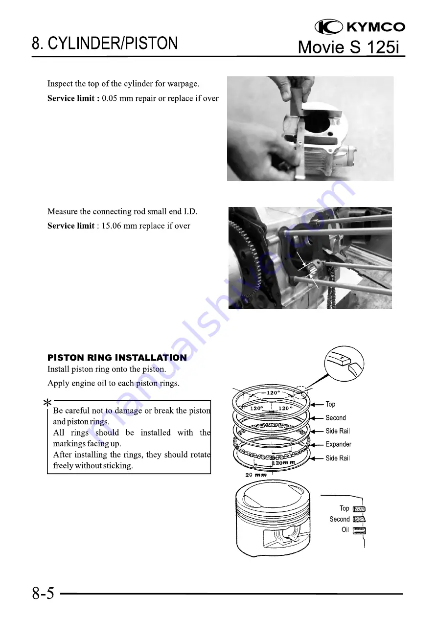 KYMCO KYMCO Movie S 125i Service Manual Download Page 106