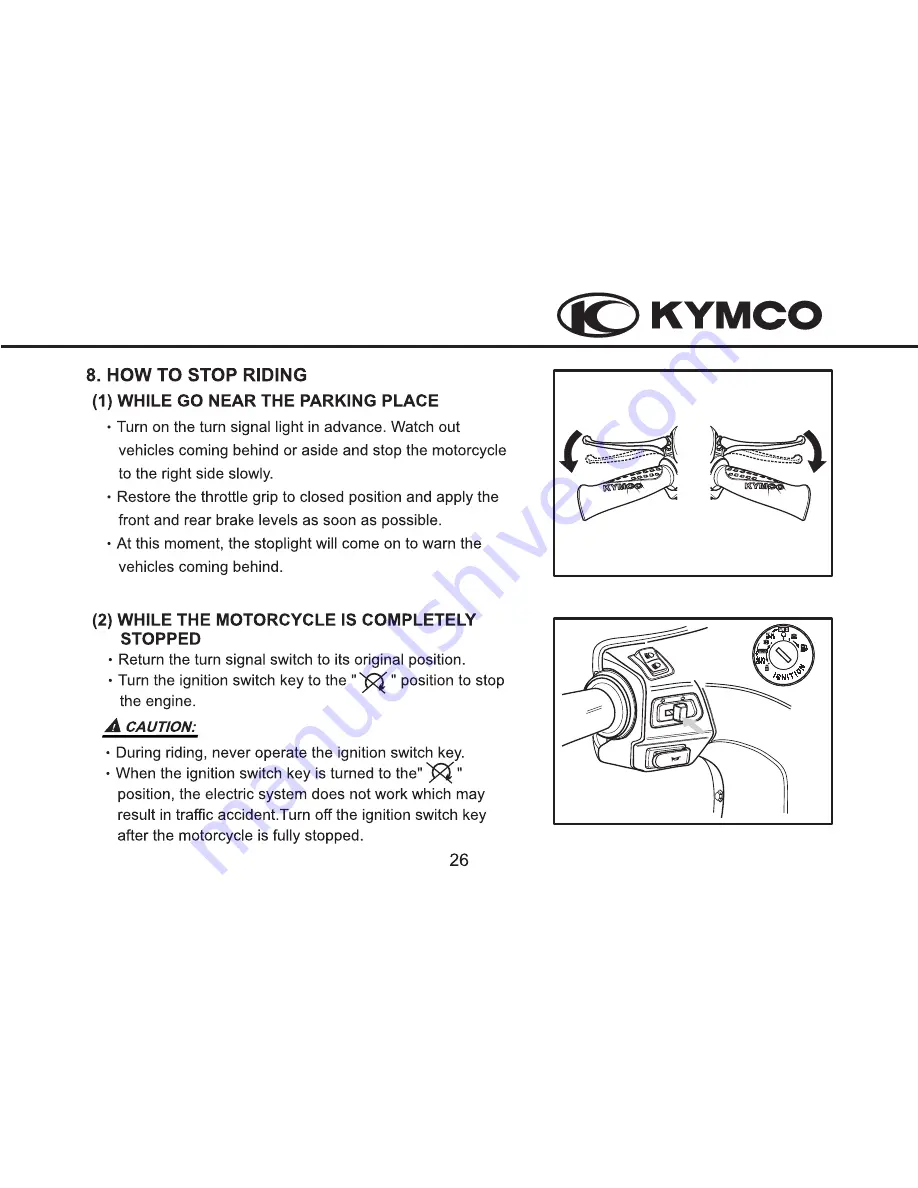 KYMCO Movie 125 2V Driver Manual Download Page 31