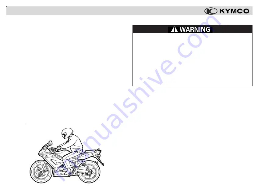 KYMCO Quannon 150 Owner'S Manual Download Page 8