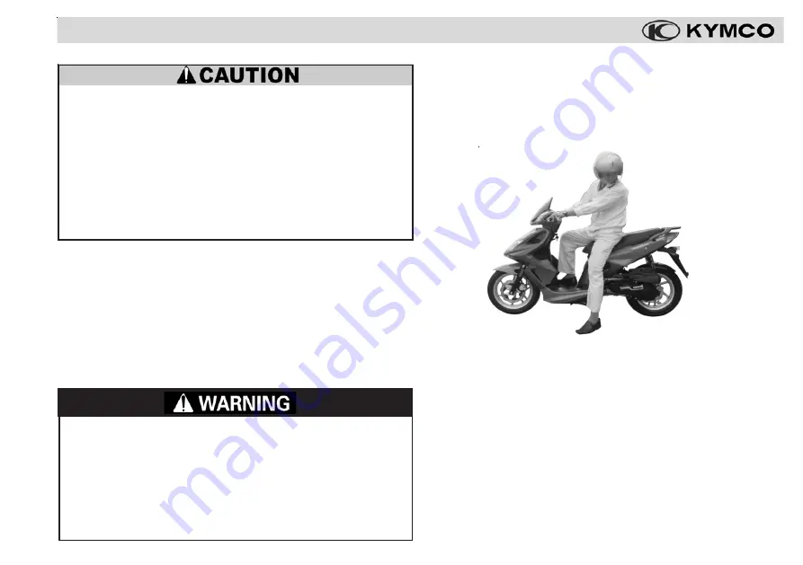 KYMCO Super 8 150 Owner'S Manual Download Page 17