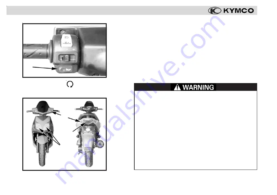 KYMCO Super 8 150 Owner'S Manual Download Page 24