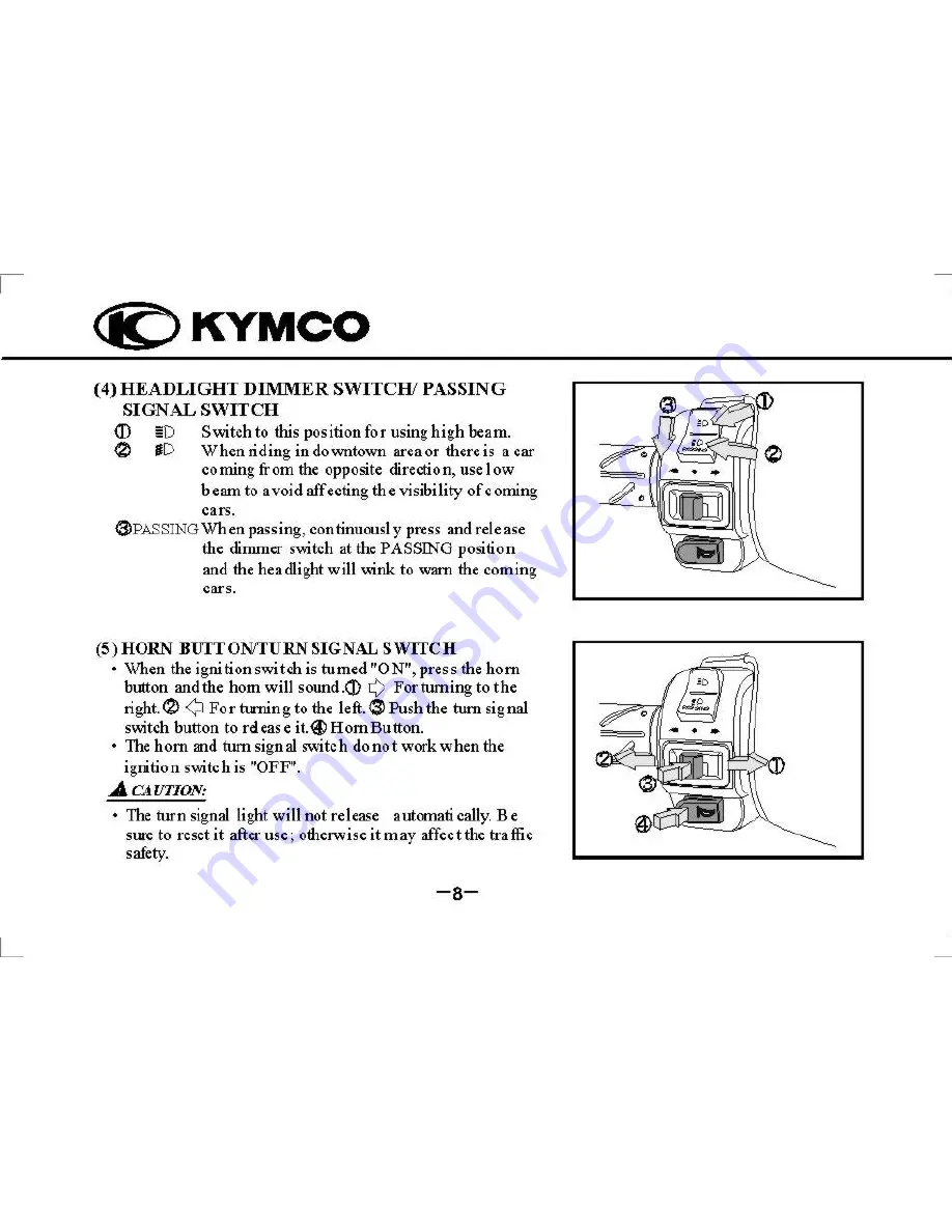 KYMCO Super 9 Скачать руководство пользователя страница 12