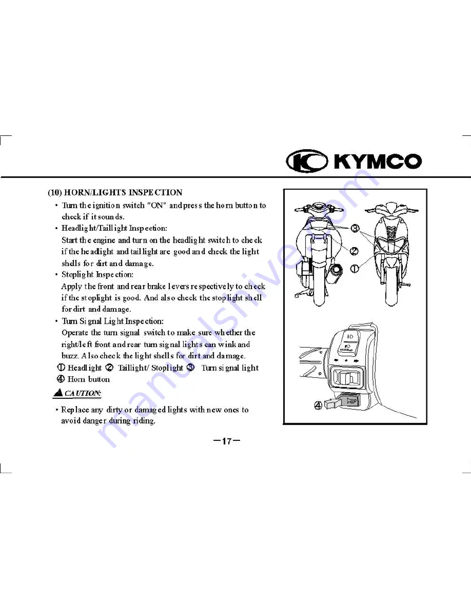 KYMCO Super 9 Скачать руководство пользователя страница 21