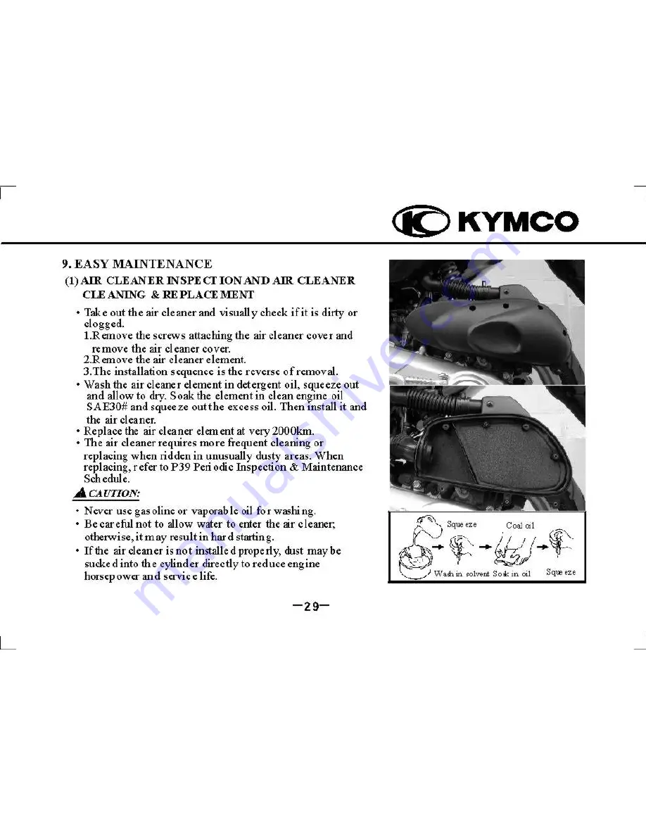 KYMCO Super 9 Скачать руководство пользователя страница 33