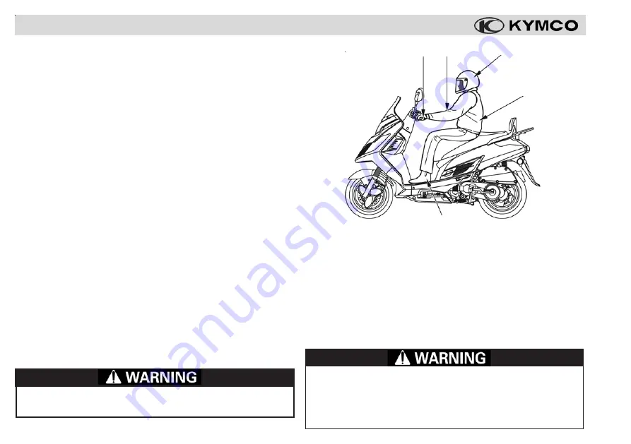 KYMCO Yager 200i Скачать руководство пользователя страница 6