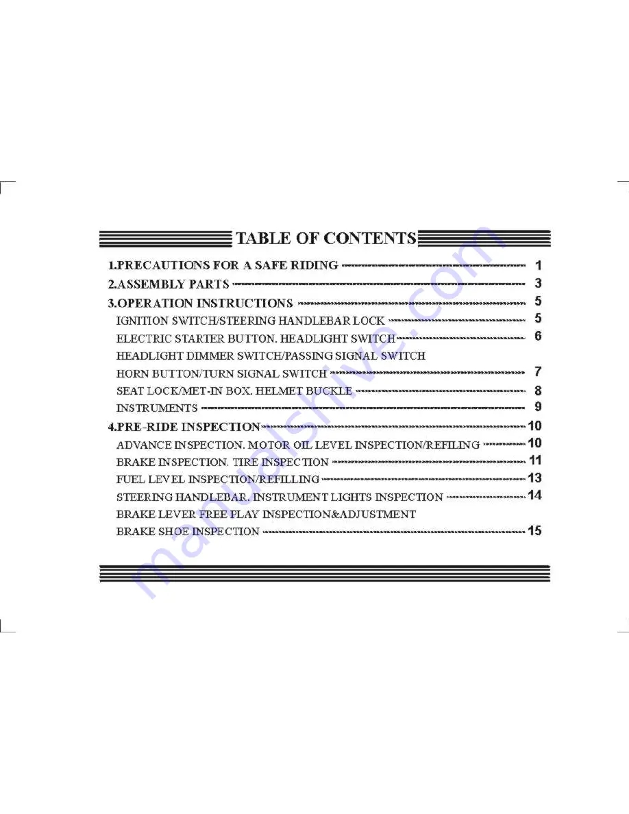 KYMCO YUP 50 Driver Manual Download Page 5