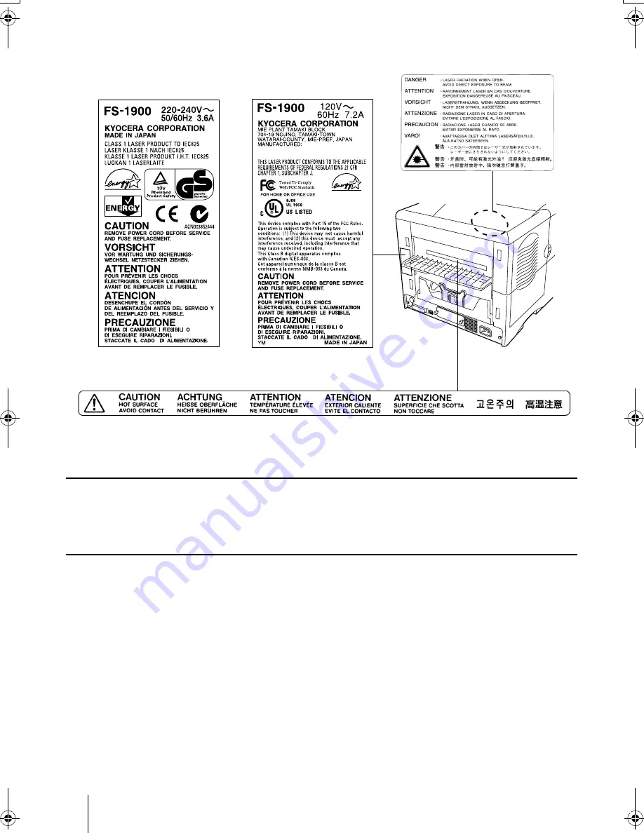 Kyocera Mita Ecosys FS-1900 Скачать руководство пользователя страница 24