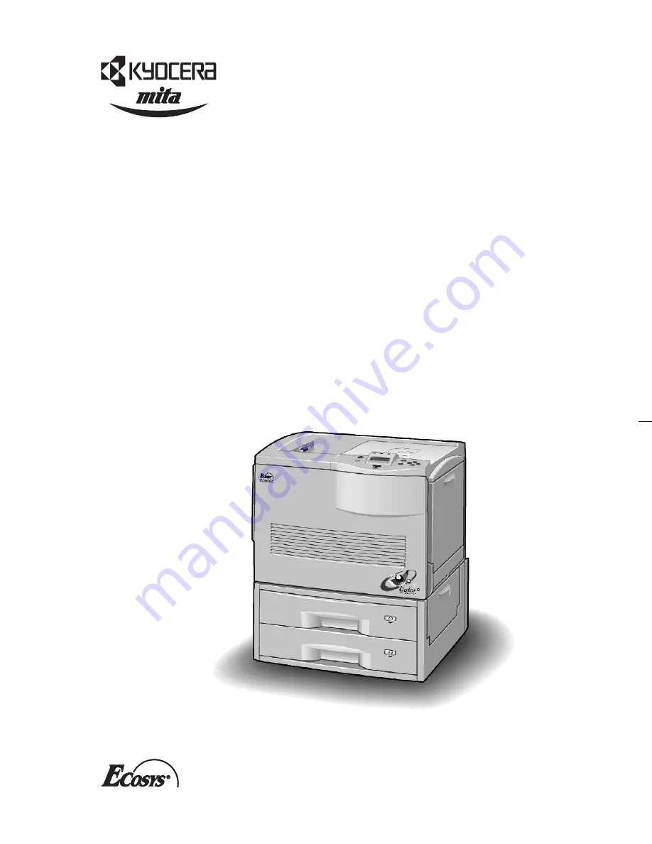 Kyocera Mita FS 8000C - Color Laser Printer Quick Reference Manual Download Page 1