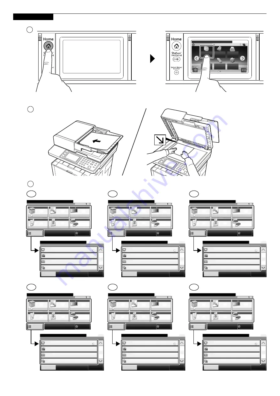 Kyocera ecosys M2640idw Quick Manual Download Page 21