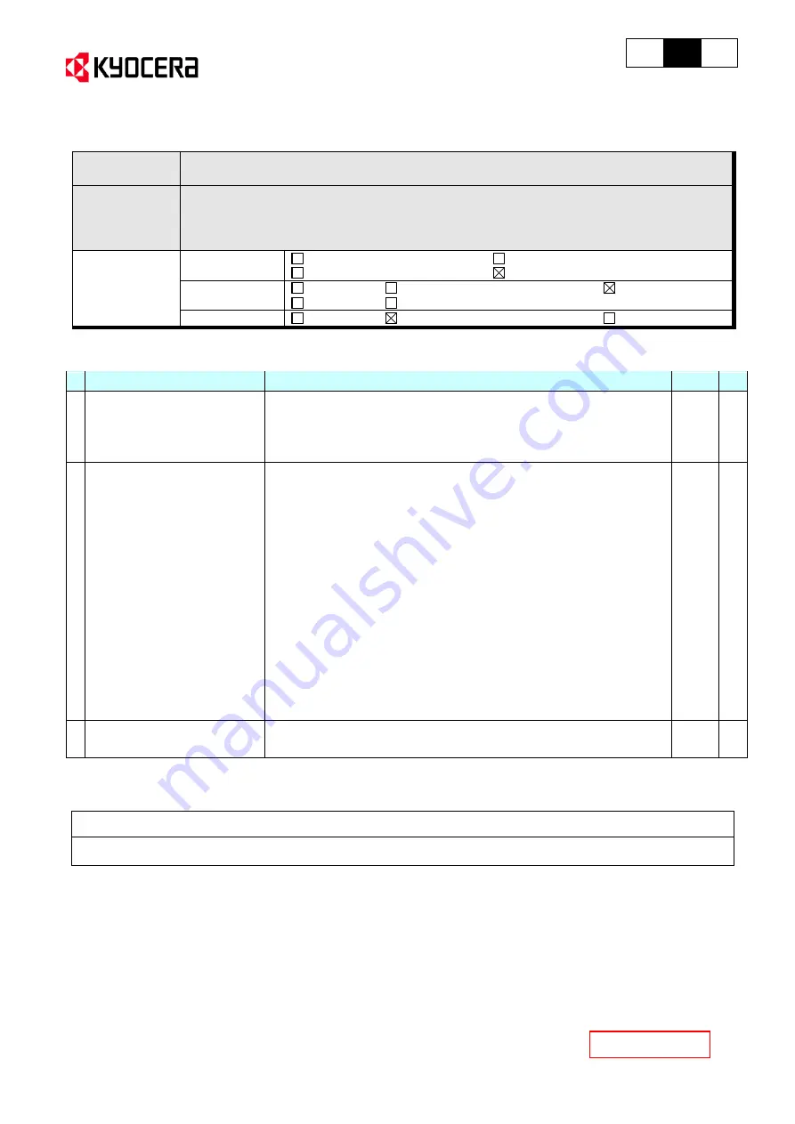 Kyocera ECOSYS M5521cdn Service Bulletin Download Page 1