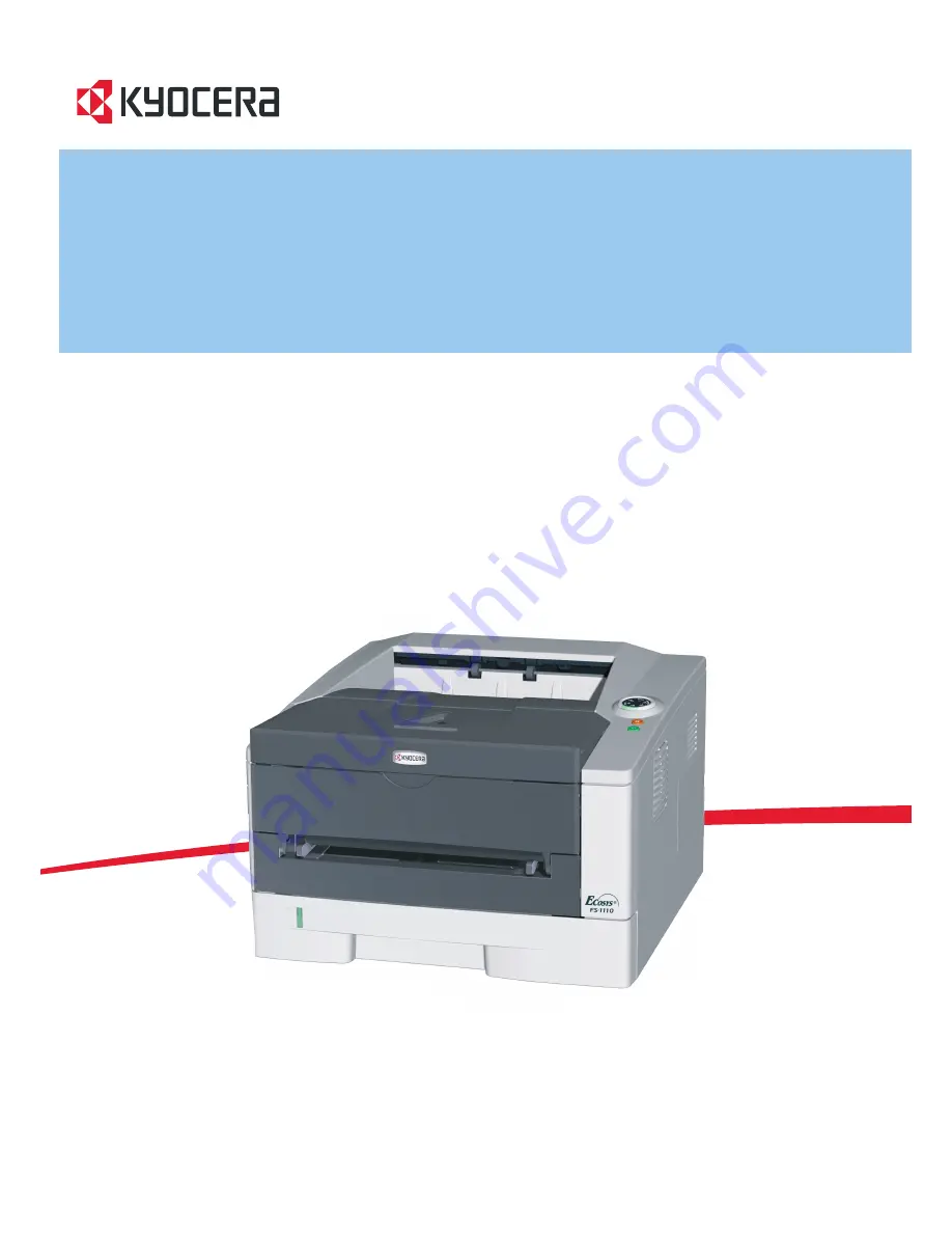 Kyocera FS-1110 Operation Manual Download Page 1