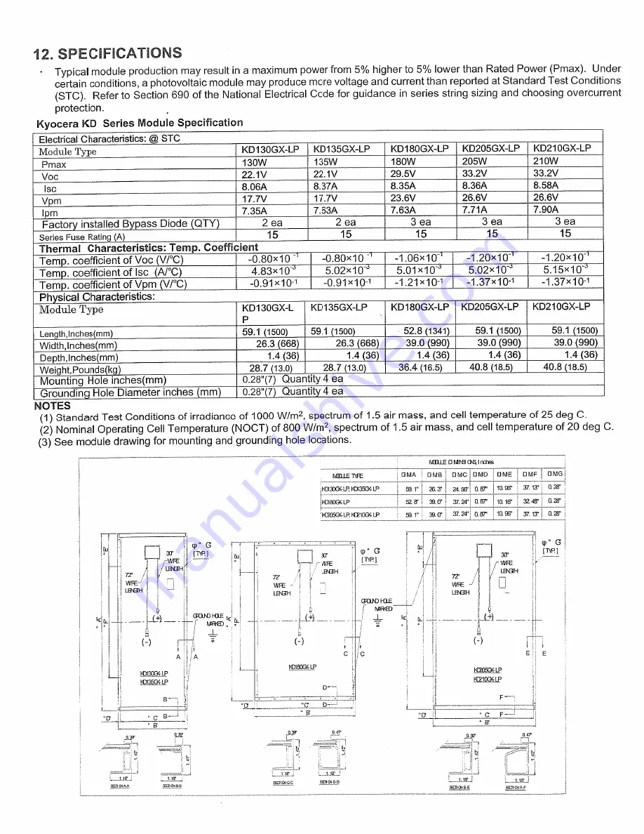 Kyocera KD130GX-LP Installation Manual Download Page 4