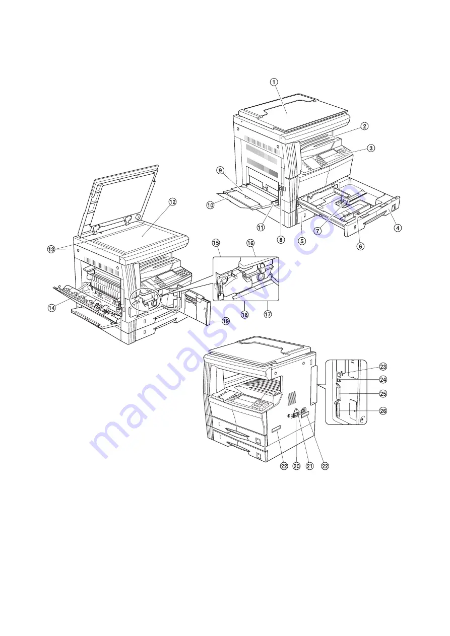 Kyocera KM-2550 Service Manual Download Page 17