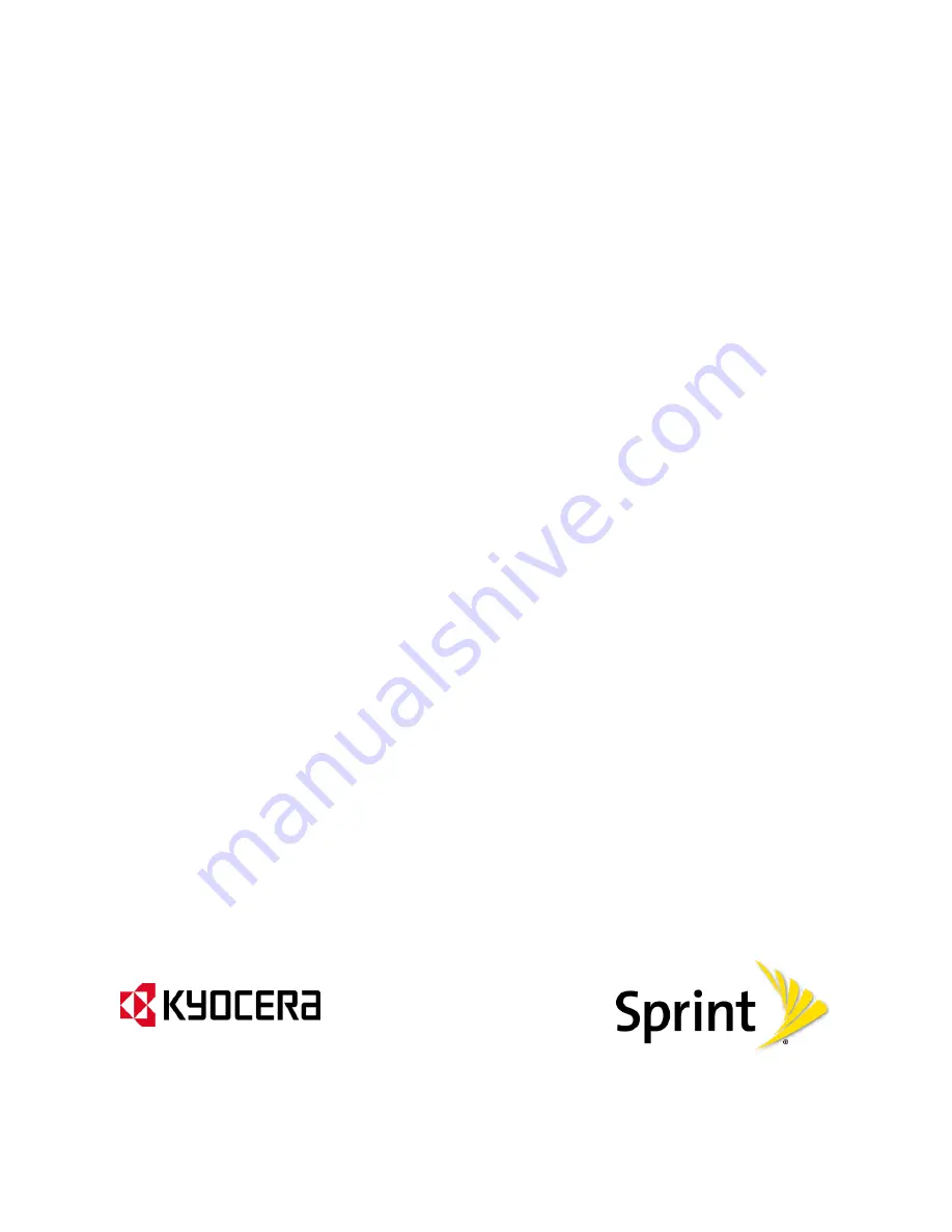 Kyocera Sprint Verve Скачать руководство пользователя страница 1