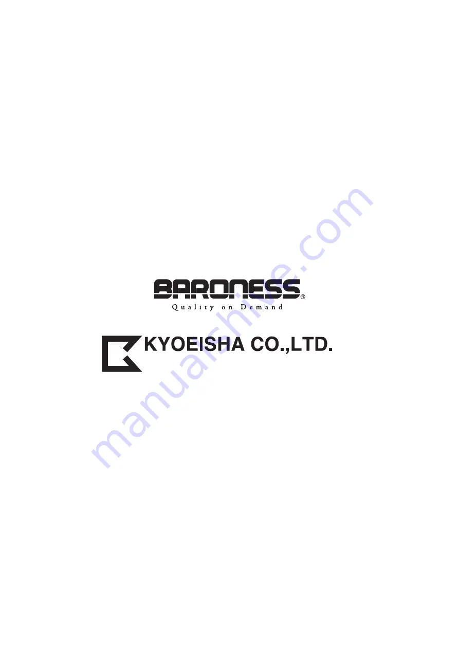 Kyoeisha BARONESS LM56GC Owner'S Operating Manual Download Page 89